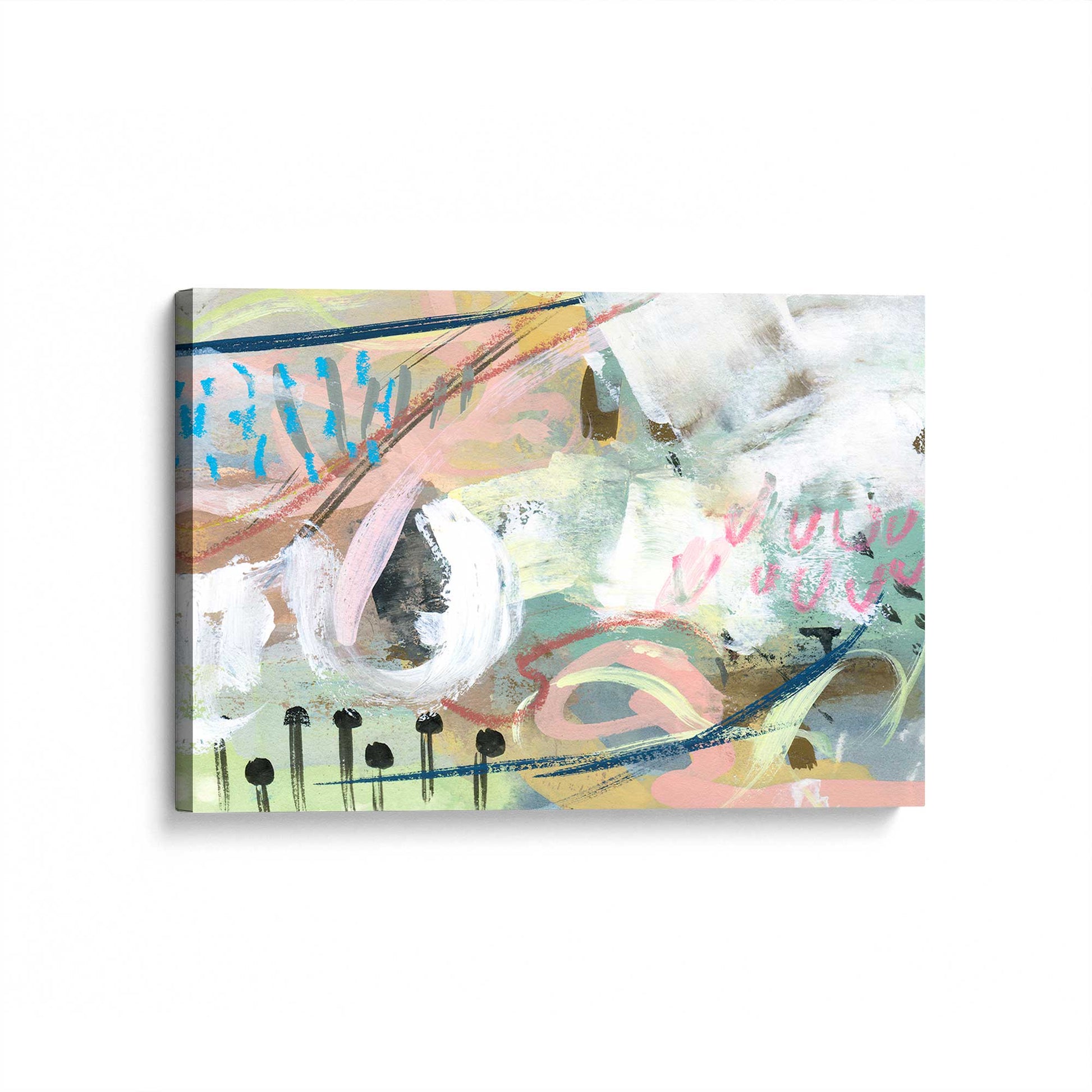 [Color:Stretched Canvas], Picture of art at an angle