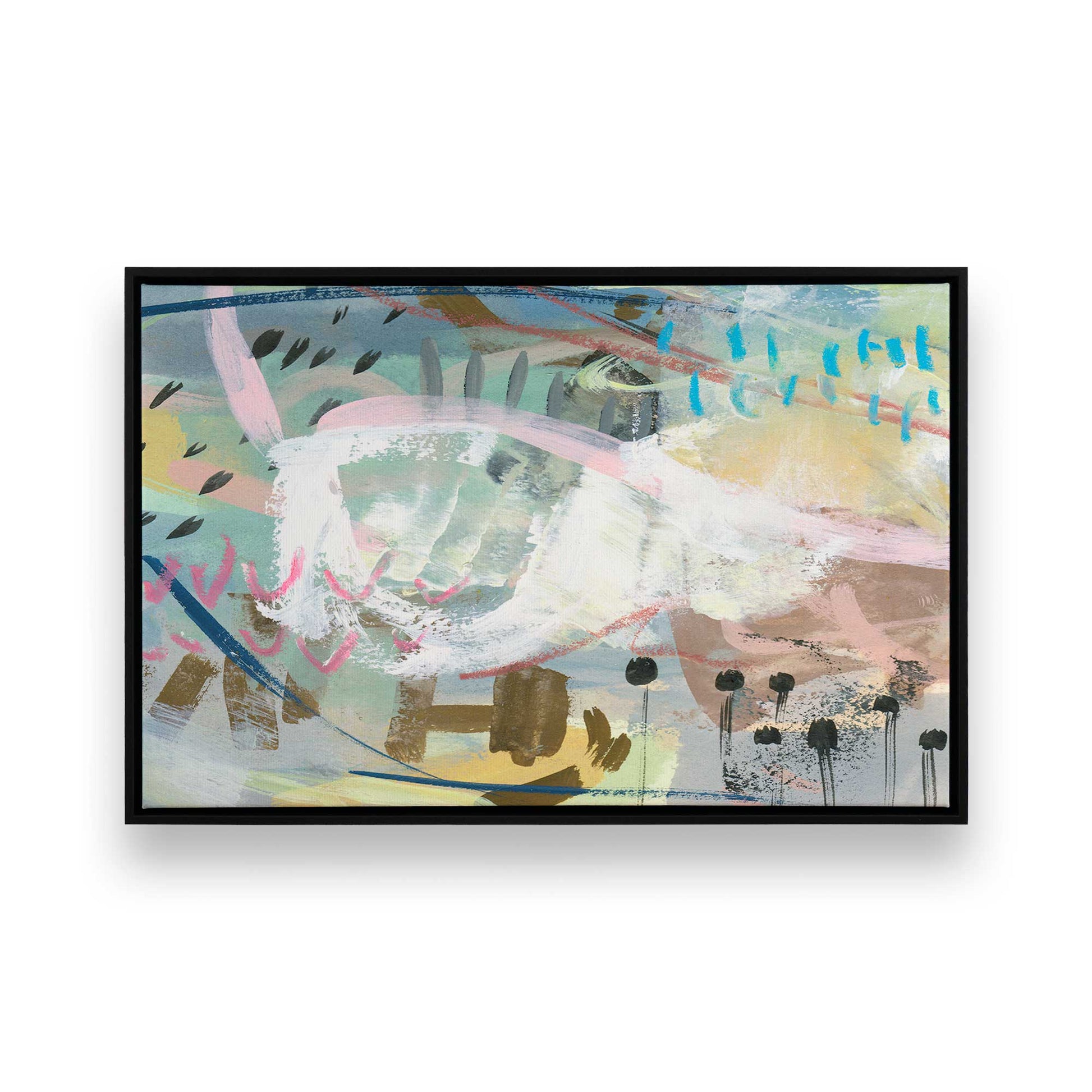 [Color:Satin Black], Picture of art in a Satin Black frame