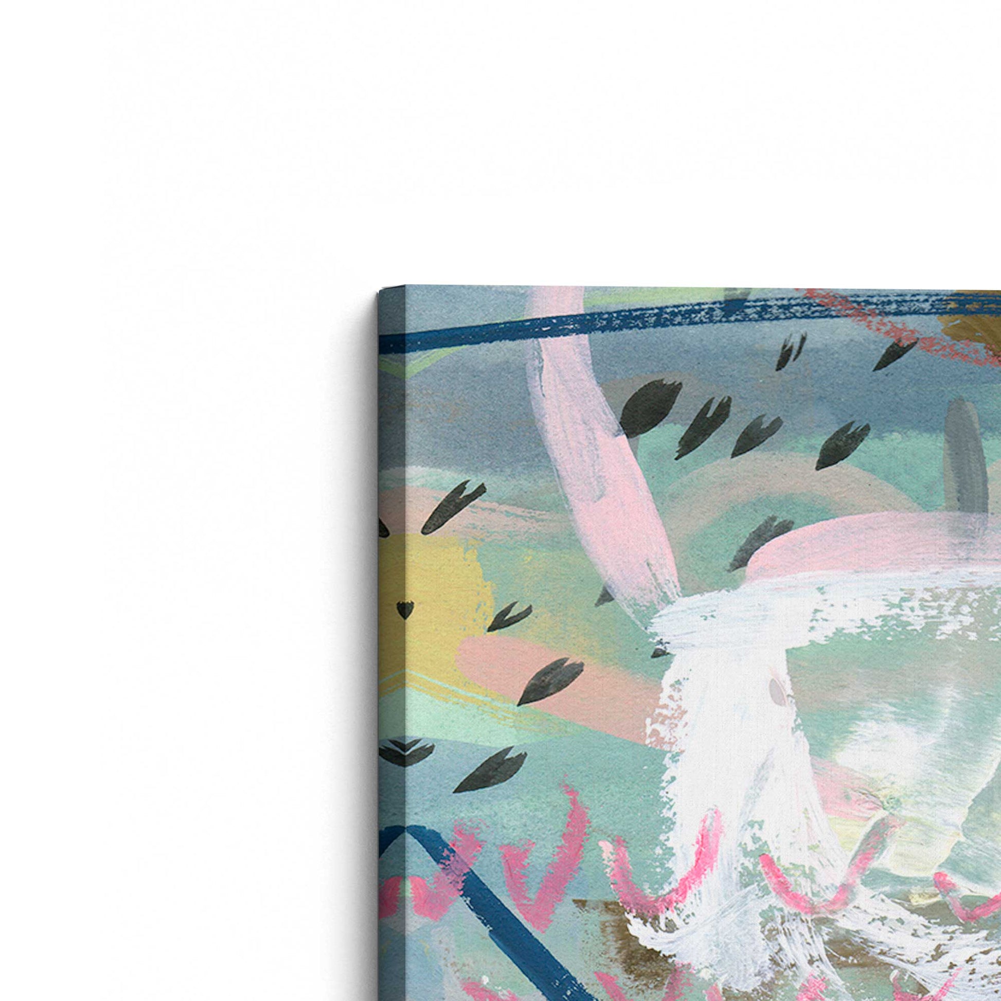 [Color:Stretched Canvas], Picture of the corner of the art