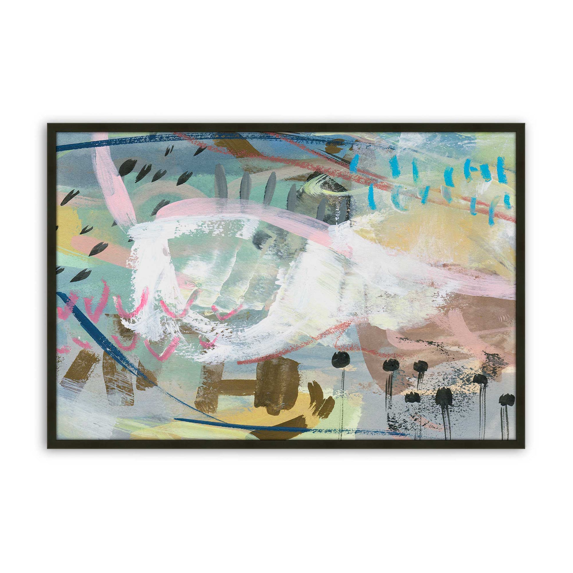 [Color:Satin Black], Picture of art in a Satin Black frame