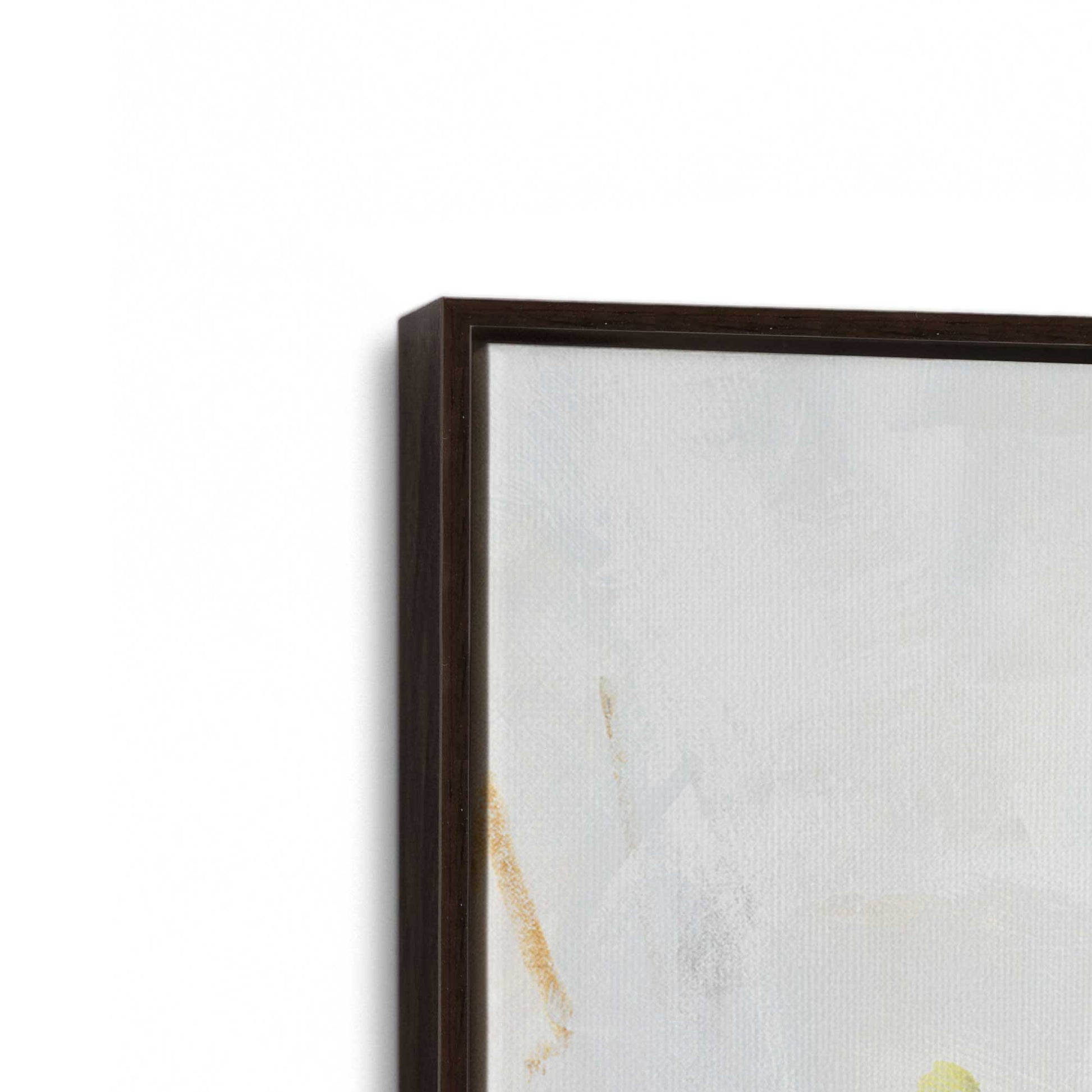 [Color:Espresso], Picture of art in a Espresso frame at an angle