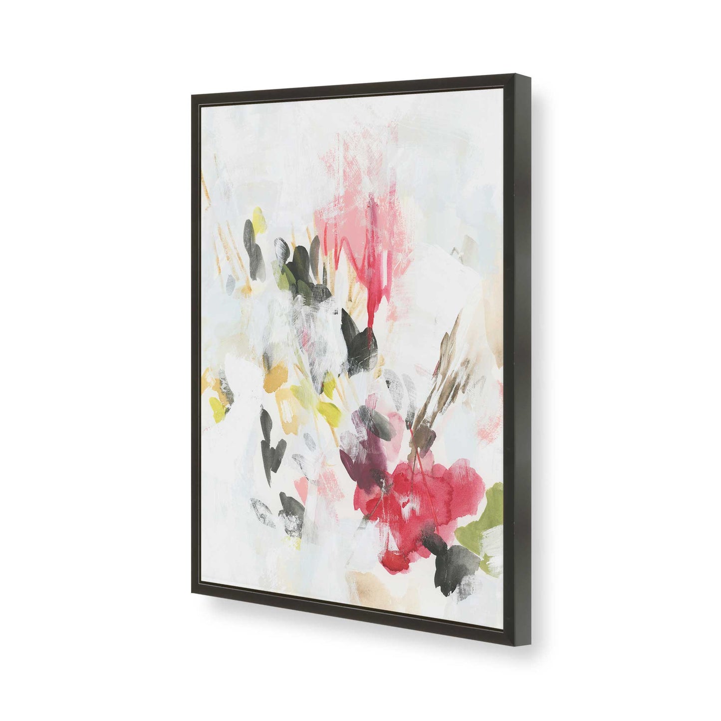 [Color:Satin Black], Picture of art in a Satin Black frame of the corner