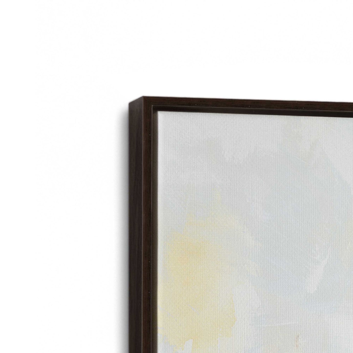 [Color:Espresso], Picture of art in a Espresso frame at an angle