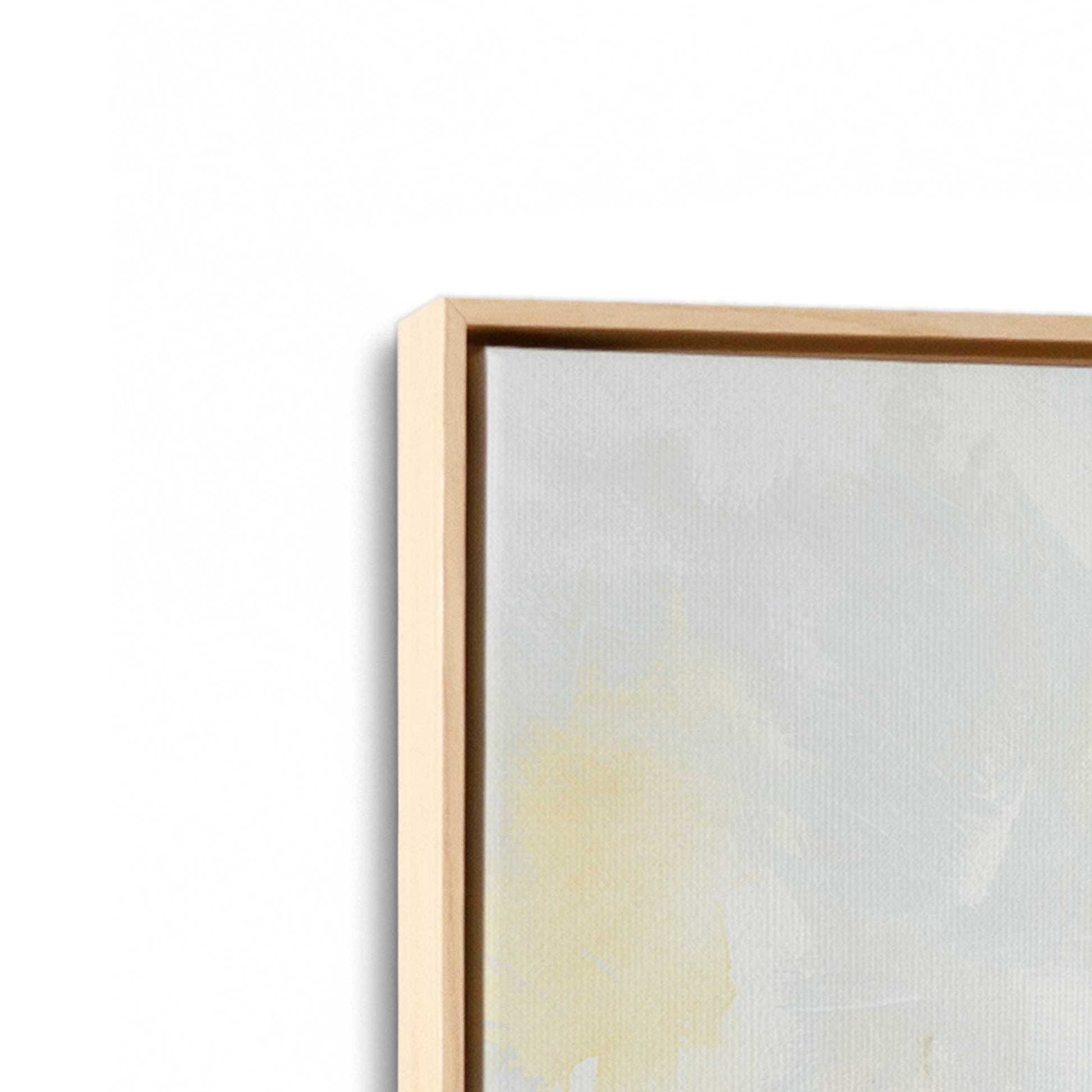 [Color:American Maple], Picture of art in a American Maple frame at an angle