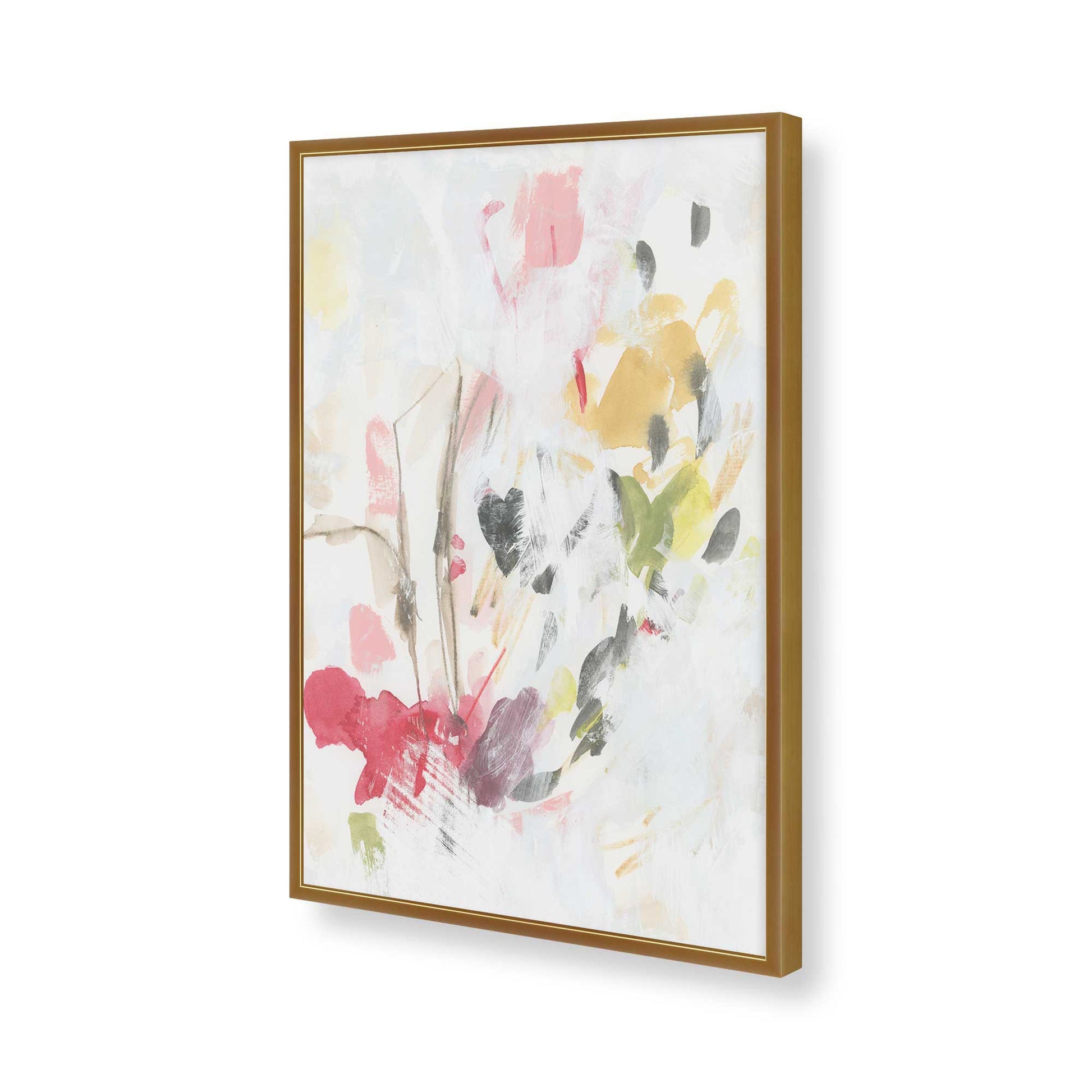 [Color:Polished Gold], Picture of art in a Polished Gold frame of the corner