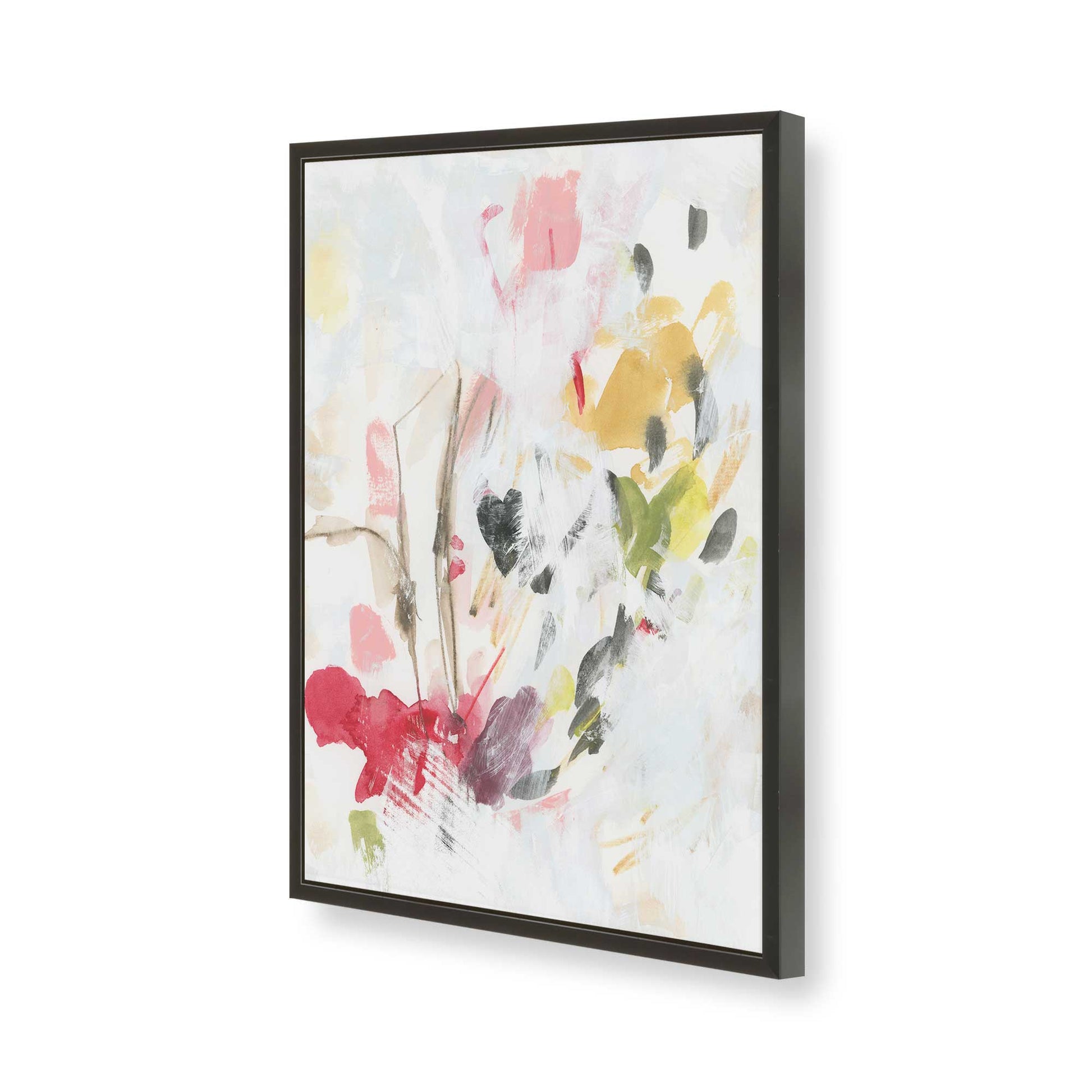 [Color:Satin Black], Picture of art in a Satin Black frame of the corner