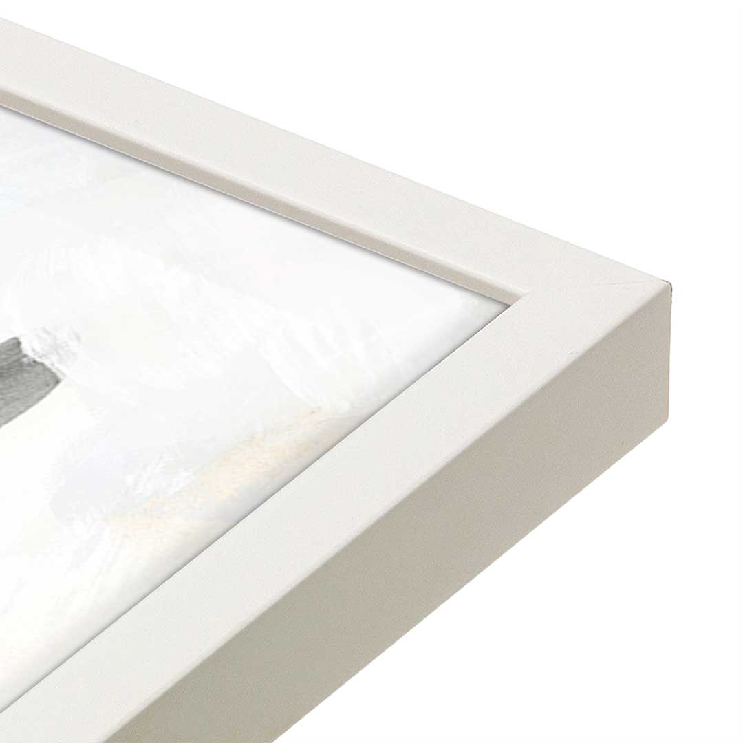 [Color:Opaque White], Picture of art in a Opaque White frame at an angle