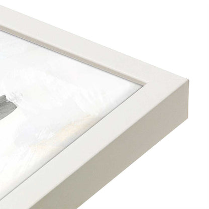 [Color:Opaque White], Picture of art in a Opaque White frame at an angle