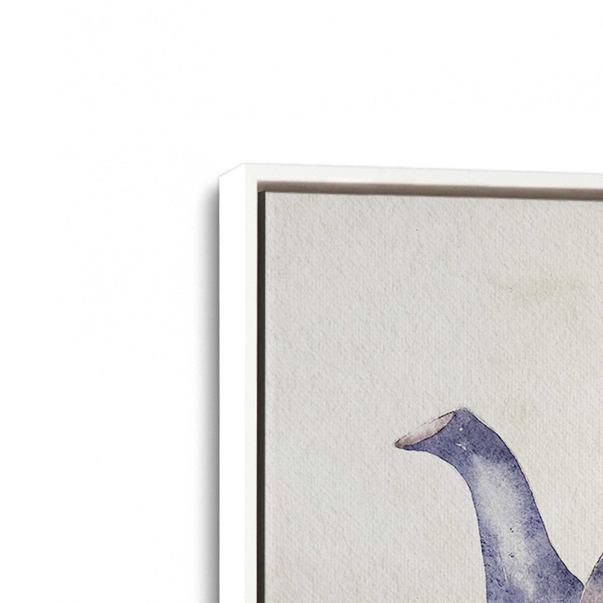 [Color:Opaque White], Picture of art in a White frame at an angle