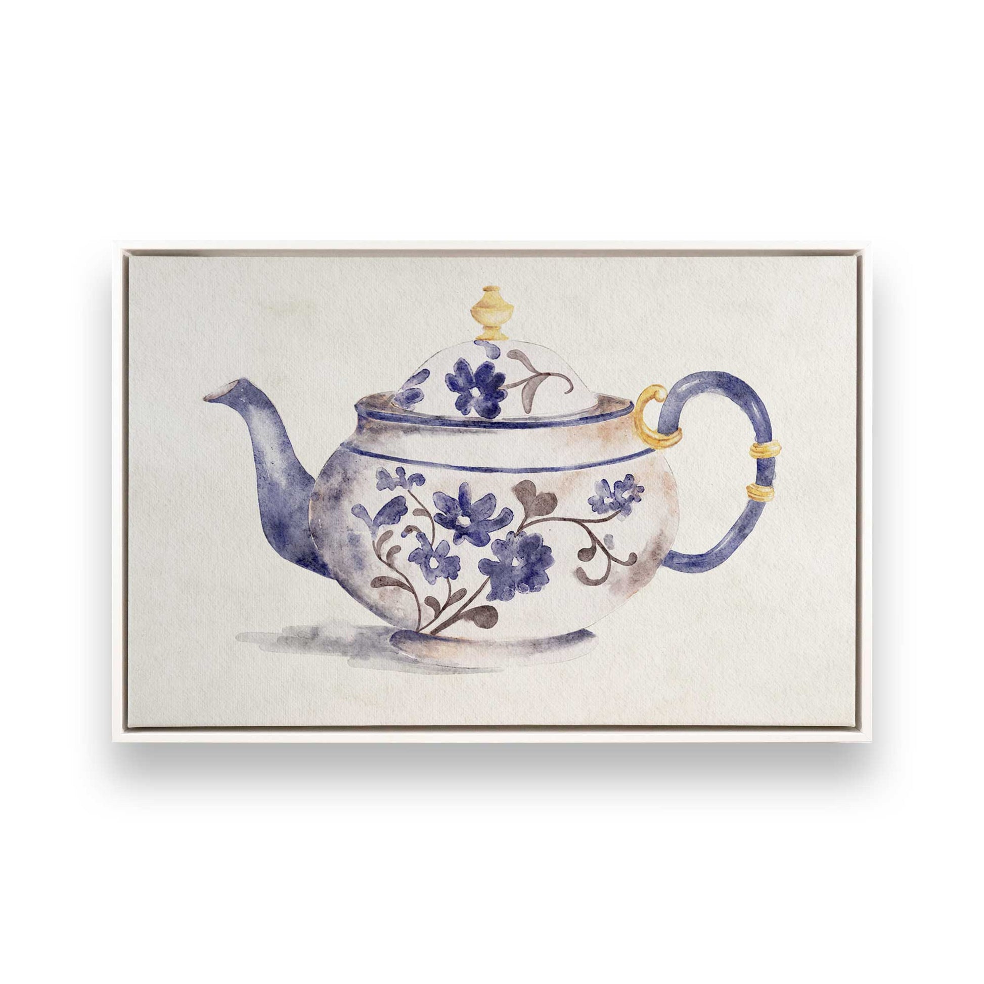 [Color:Opaque White], Picture of art in a White frame