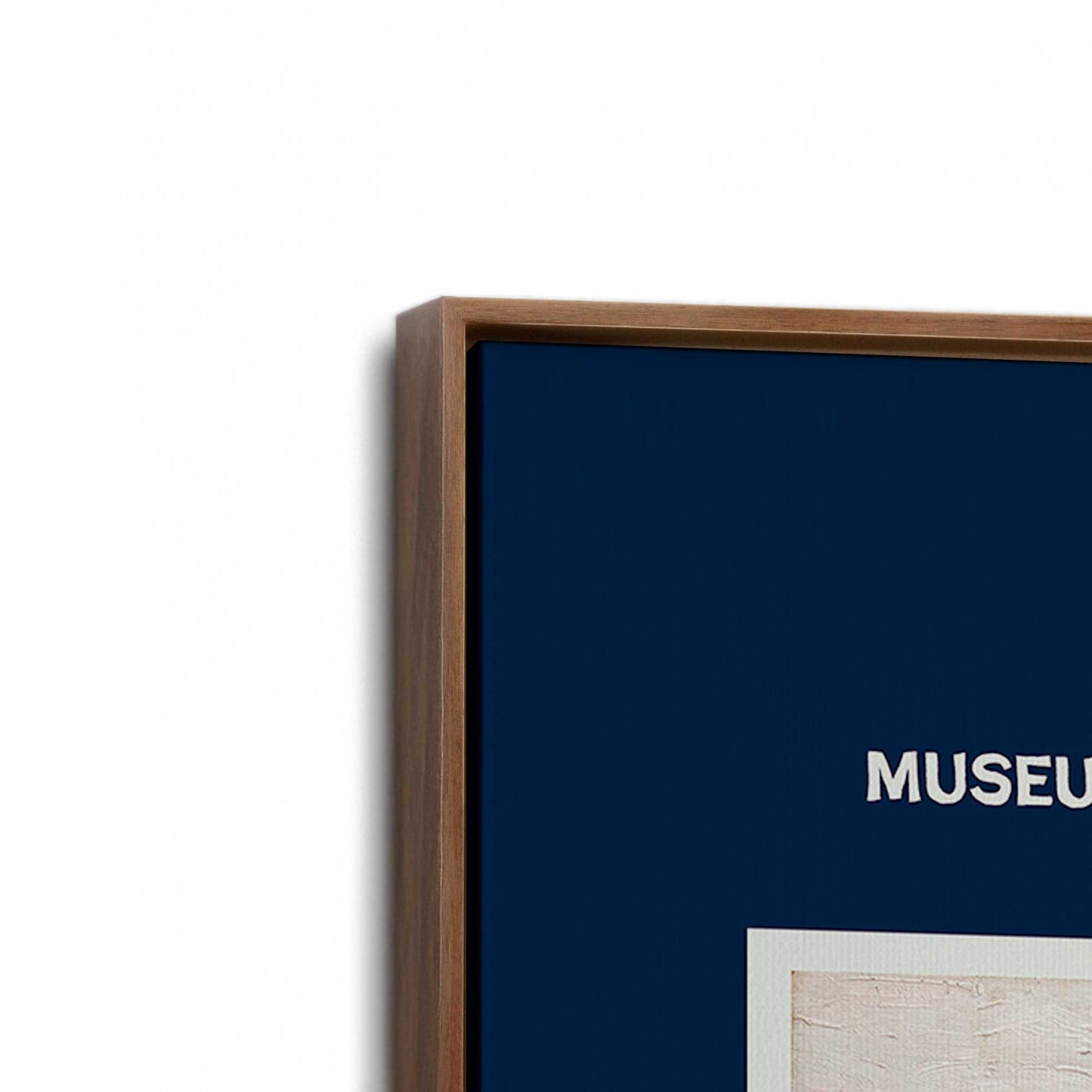 [Color:Walnut], Picture of art in a Walnut frame at an angle