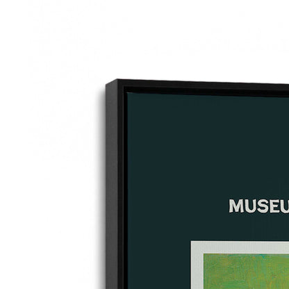 [Color:Satin Black], Picture of art in a Satin Black frame at an angle