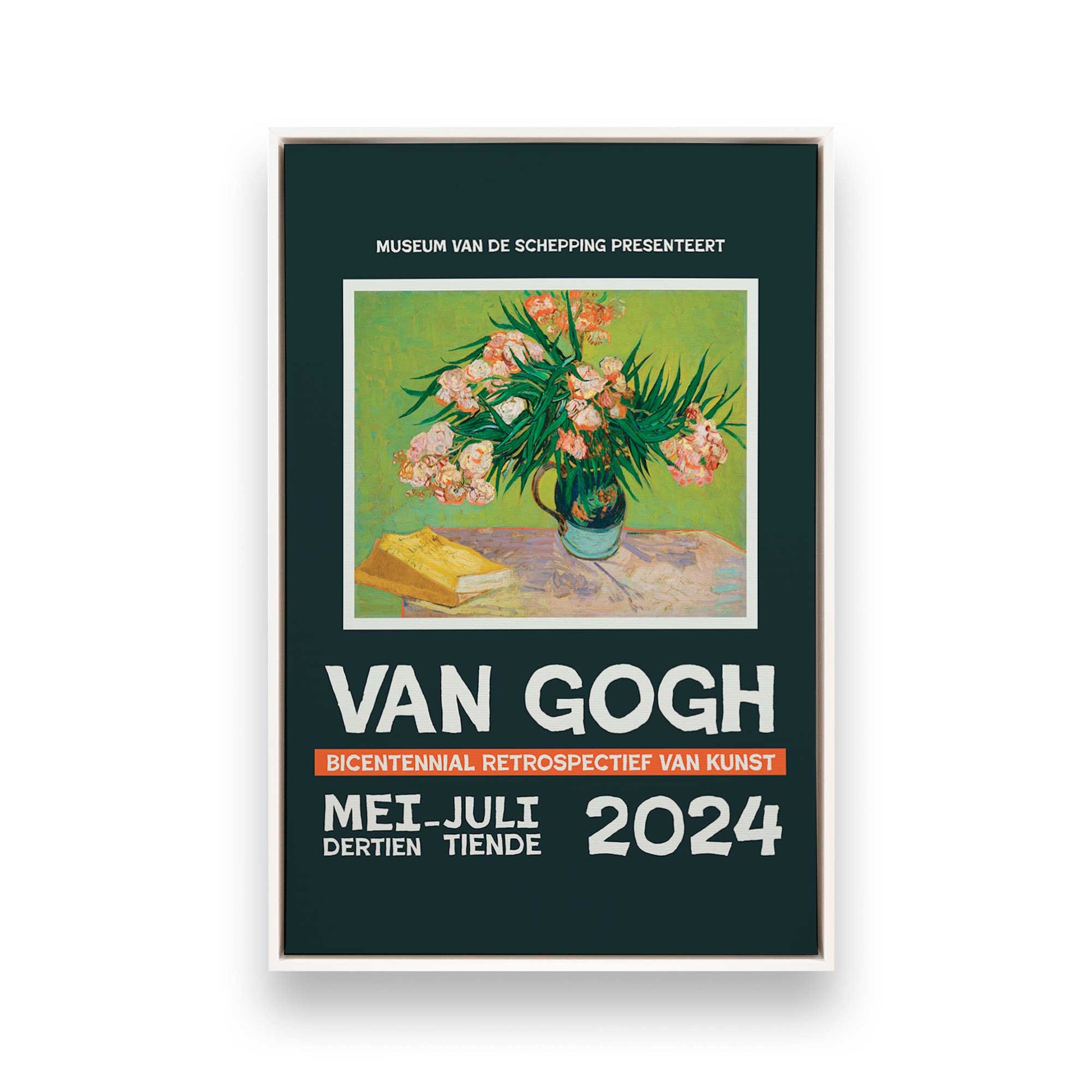 [Color:Opaque White], Picture of art in a White frame