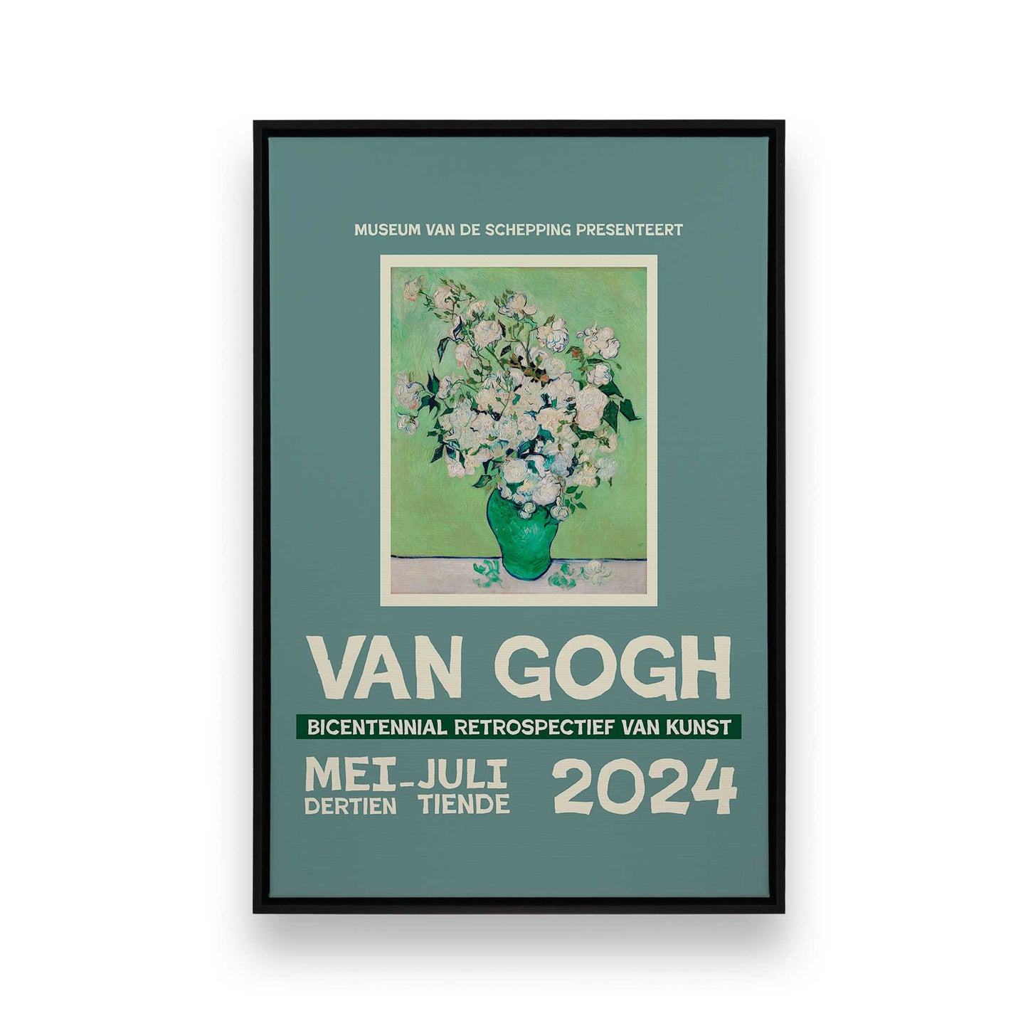 [Color:Satin Black], Picture of art in a Satin Black frame