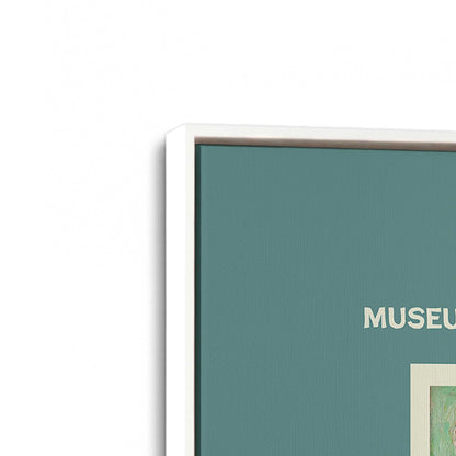 [Color:Opaque White], Picture of art in a White frame at an angle