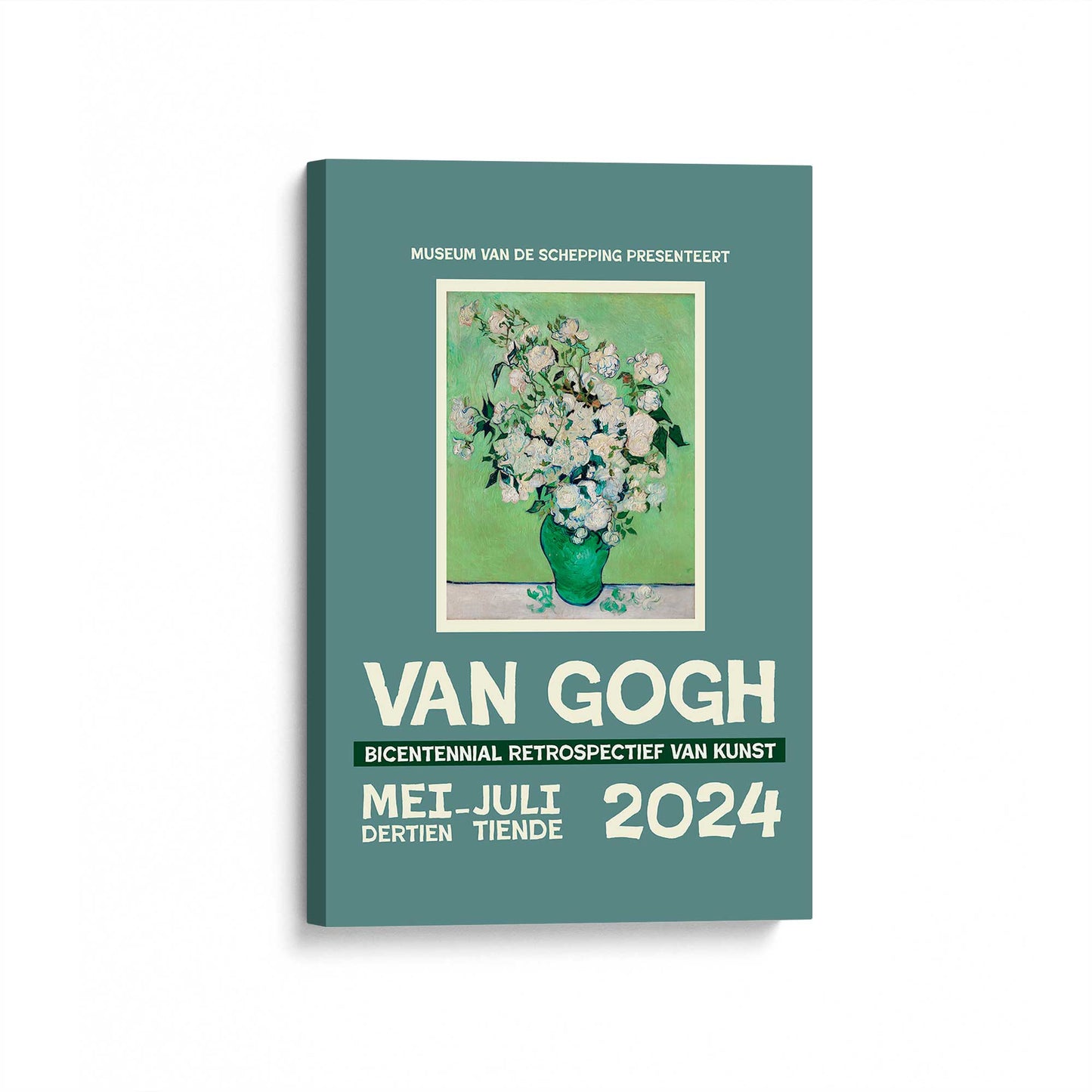 [Color:Stretched Canvas], Picture of art at an angle