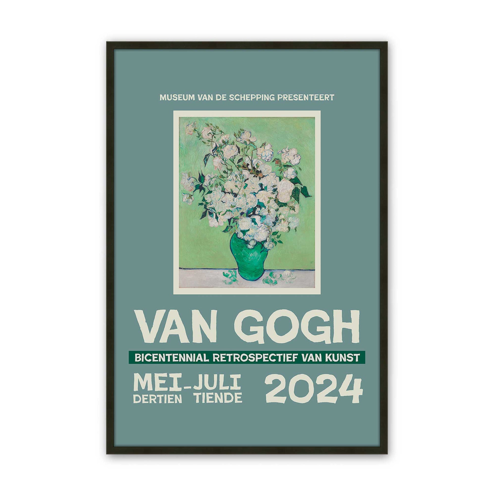 [Color:Satin Black], Picture of art in a Satin Black frame