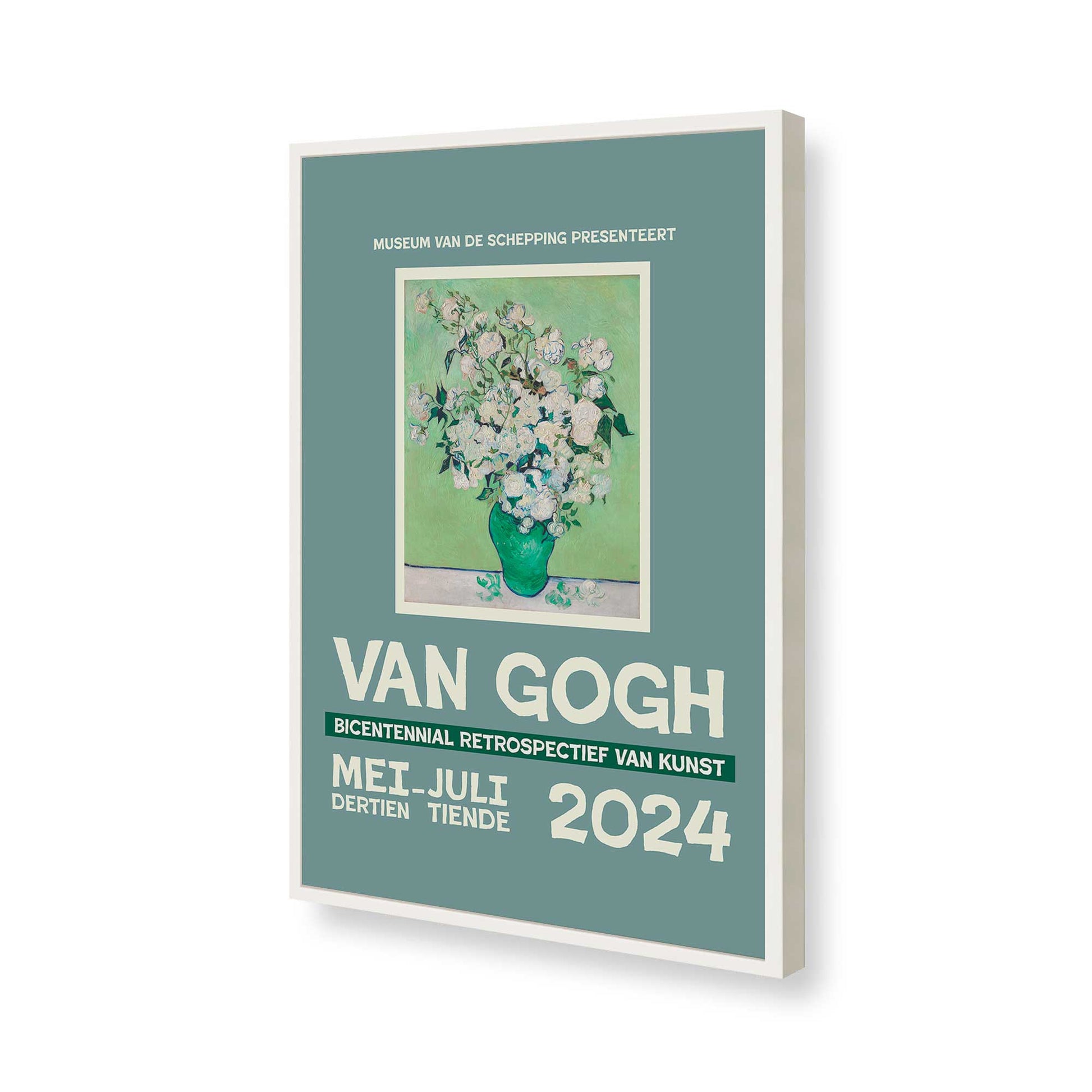 [Color:Opaque White], Picture of art in a Opaque White frame of the corner