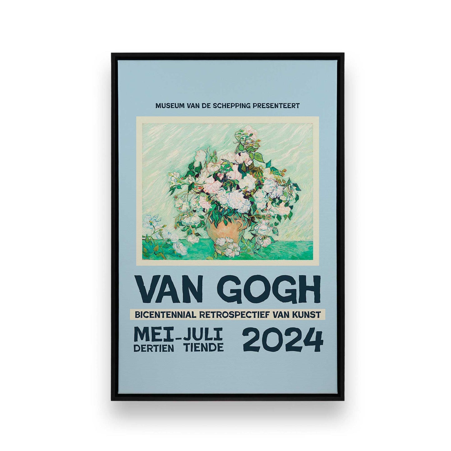 [Color:Satin Black], Picture of art in a Satin Black frame