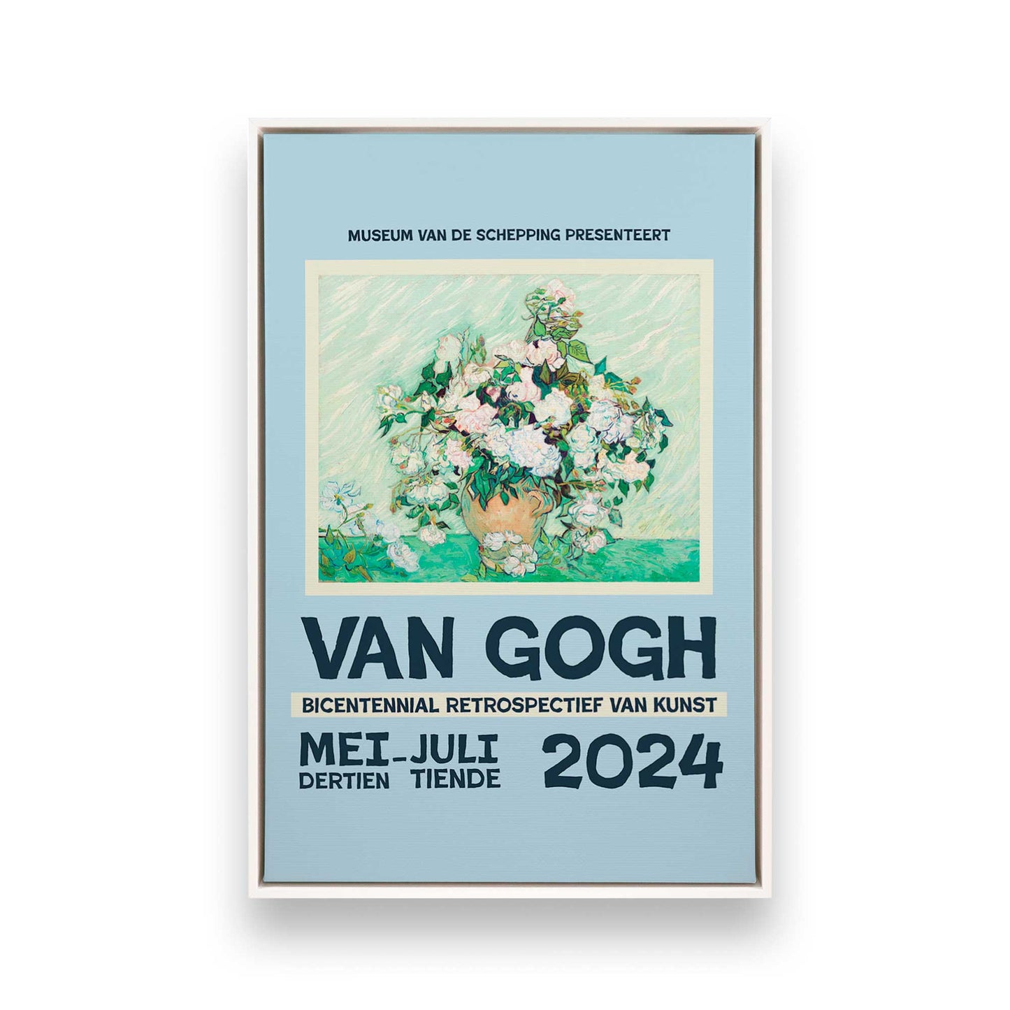 [Color:Opaque White], Picture of art in a White frame