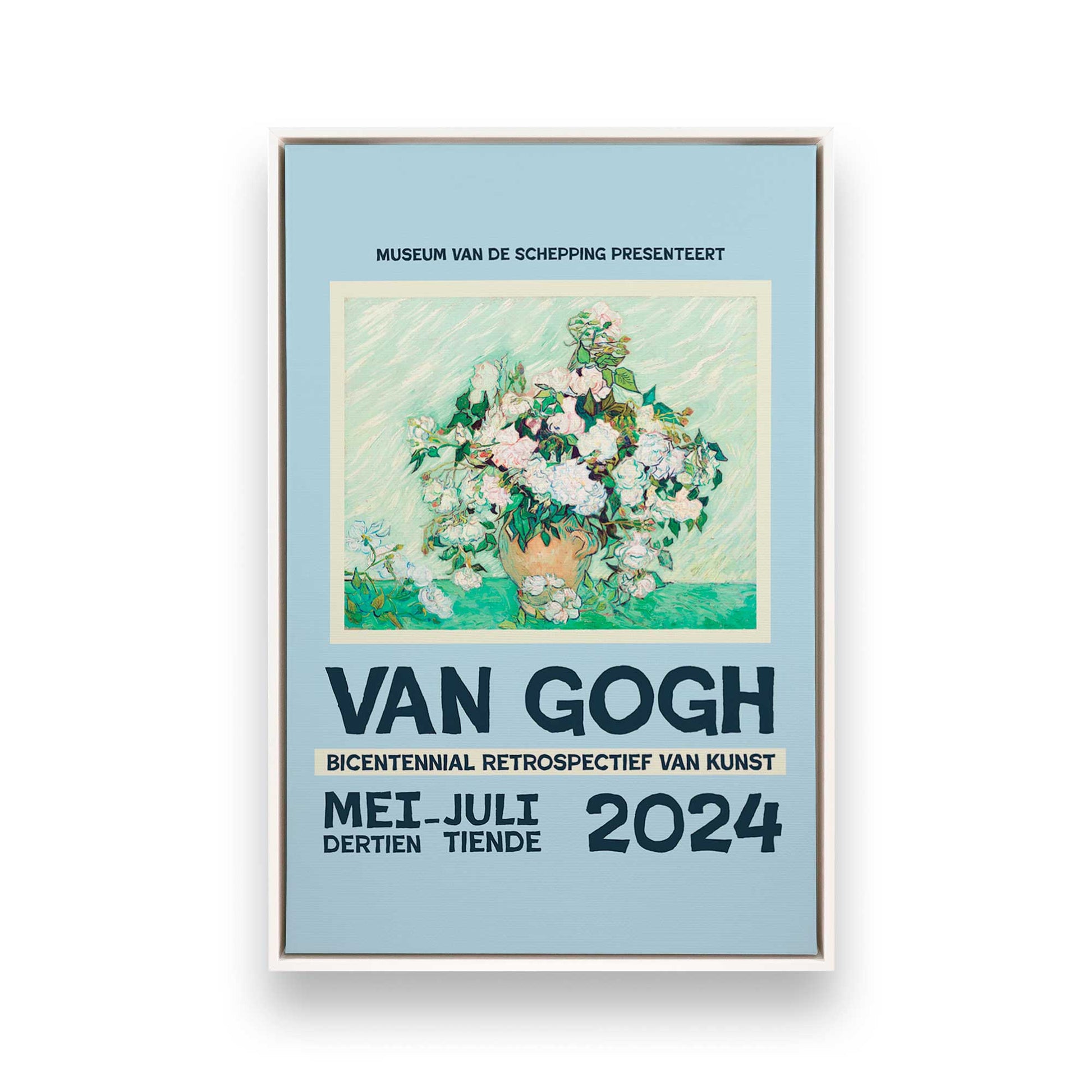 [Color:Opaque White], Picture of art in a White frame