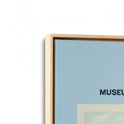 [Color:American Maple], Picture of art in a American Maple frame at an angle