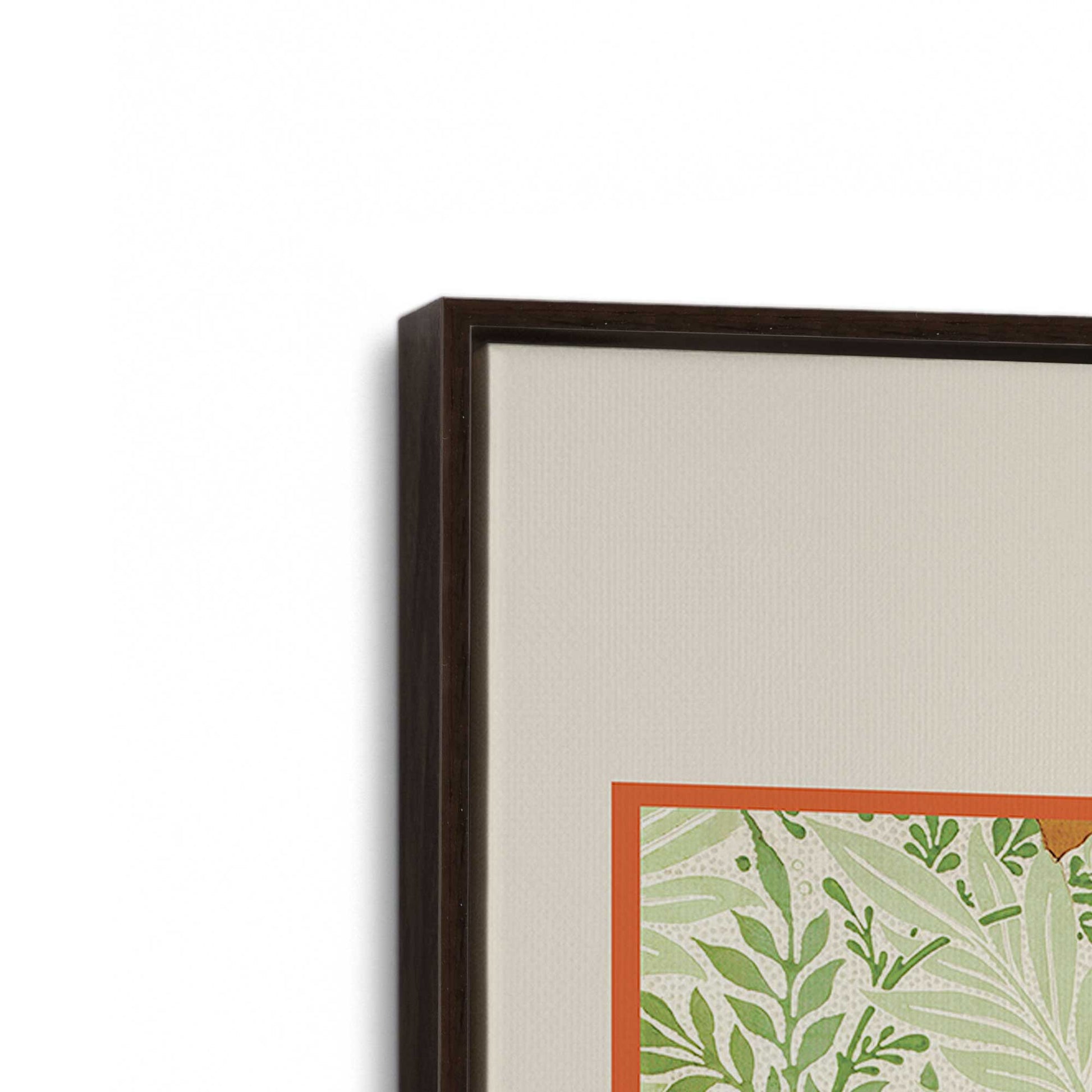 [Color:Espresso], Picture of art in a Espresso frame at an angle