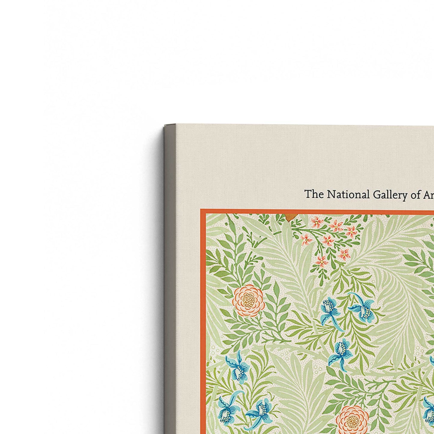 [Color:Stretched Canvas], Picture of the corner of the art