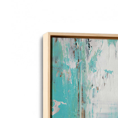 [Color:American Maple], Picture of art in a American Maple frame at an angle