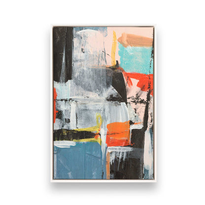 [Color:Opaque White], Picture of art in a White frame