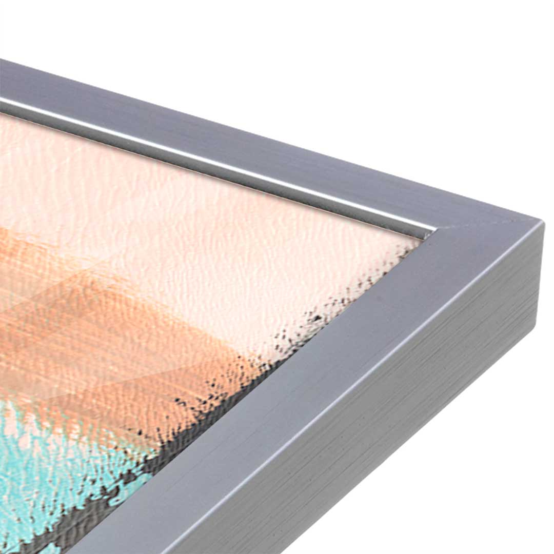[Color:Polished Chrome], Picture of art in a Polished Chrome frame at an angle