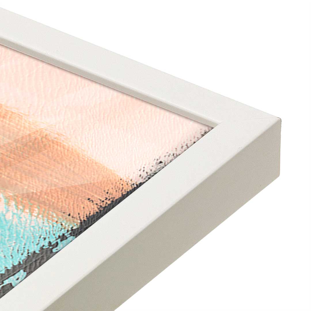 [Color:Opaque White], Picture of art in a Opaque White frame at an angle
