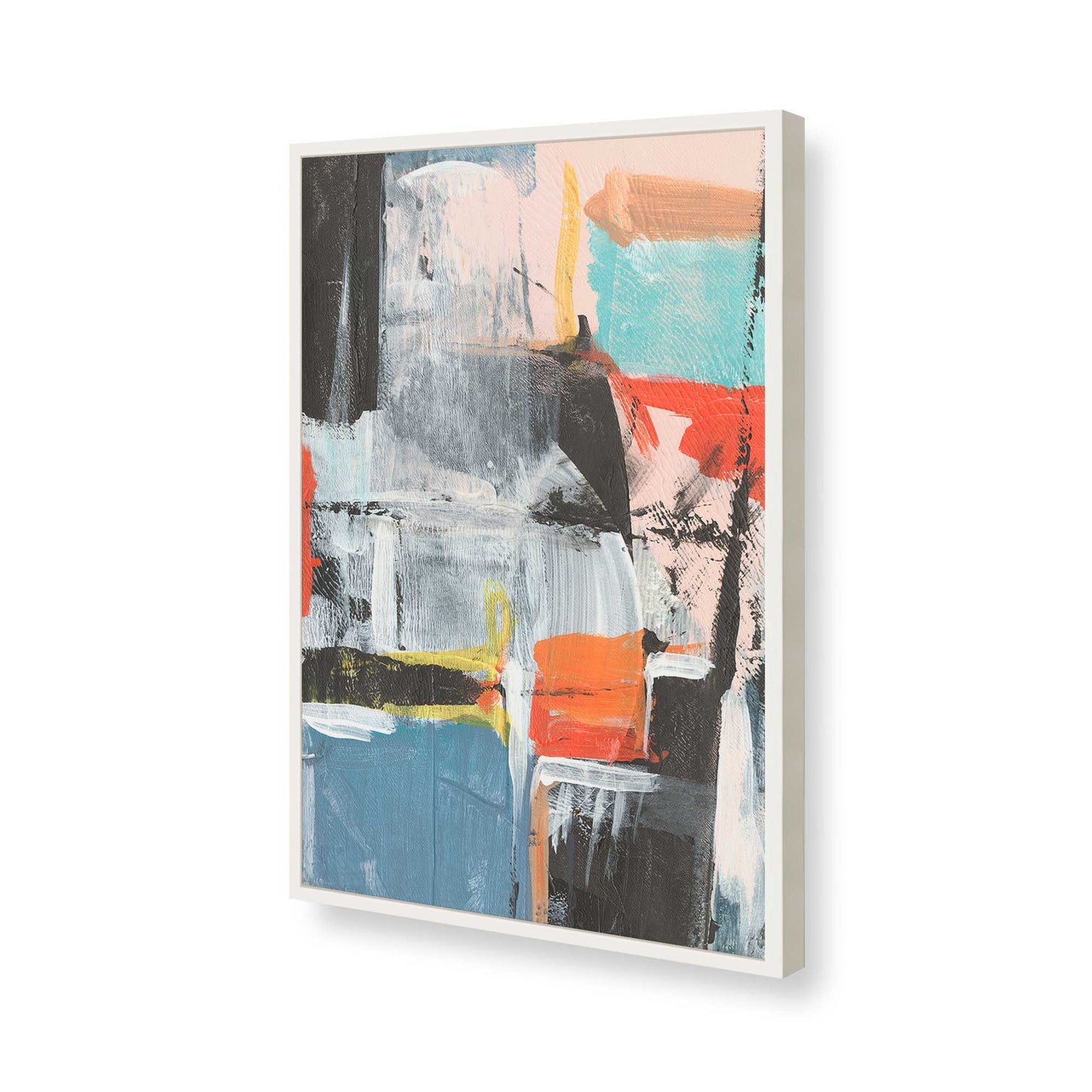 [Color:Opaque White], Picture of art in a Opaque White frame of the corner