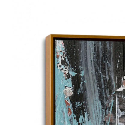 [Color:Polished Gold], Picture of art in a Polished Gold frame at an angle