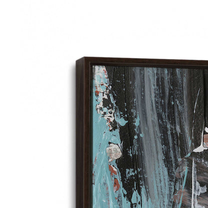 [Color:Espresso], Picture of art in a Espresso frame at an angle