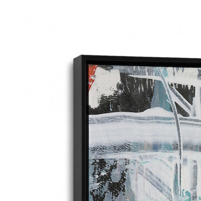 [Color:Satin Black], Picture of art in a Satin Black frame at an angle