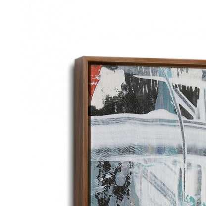 [Color:Walnut], Picture of art in a Walnut frame at an angle