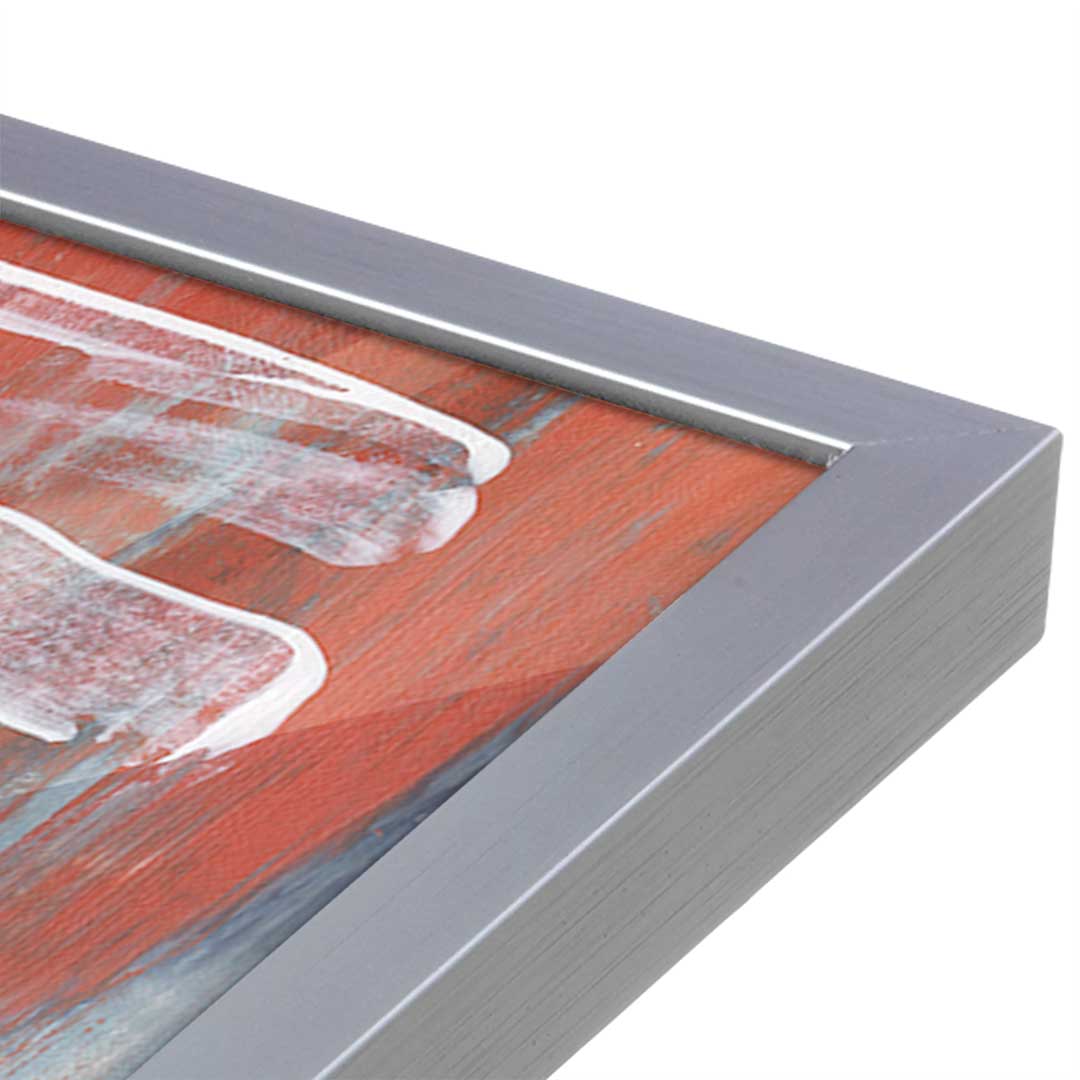 [Color:Polished Chrome], Picture of art in a Polished Chrome frame at an angle
