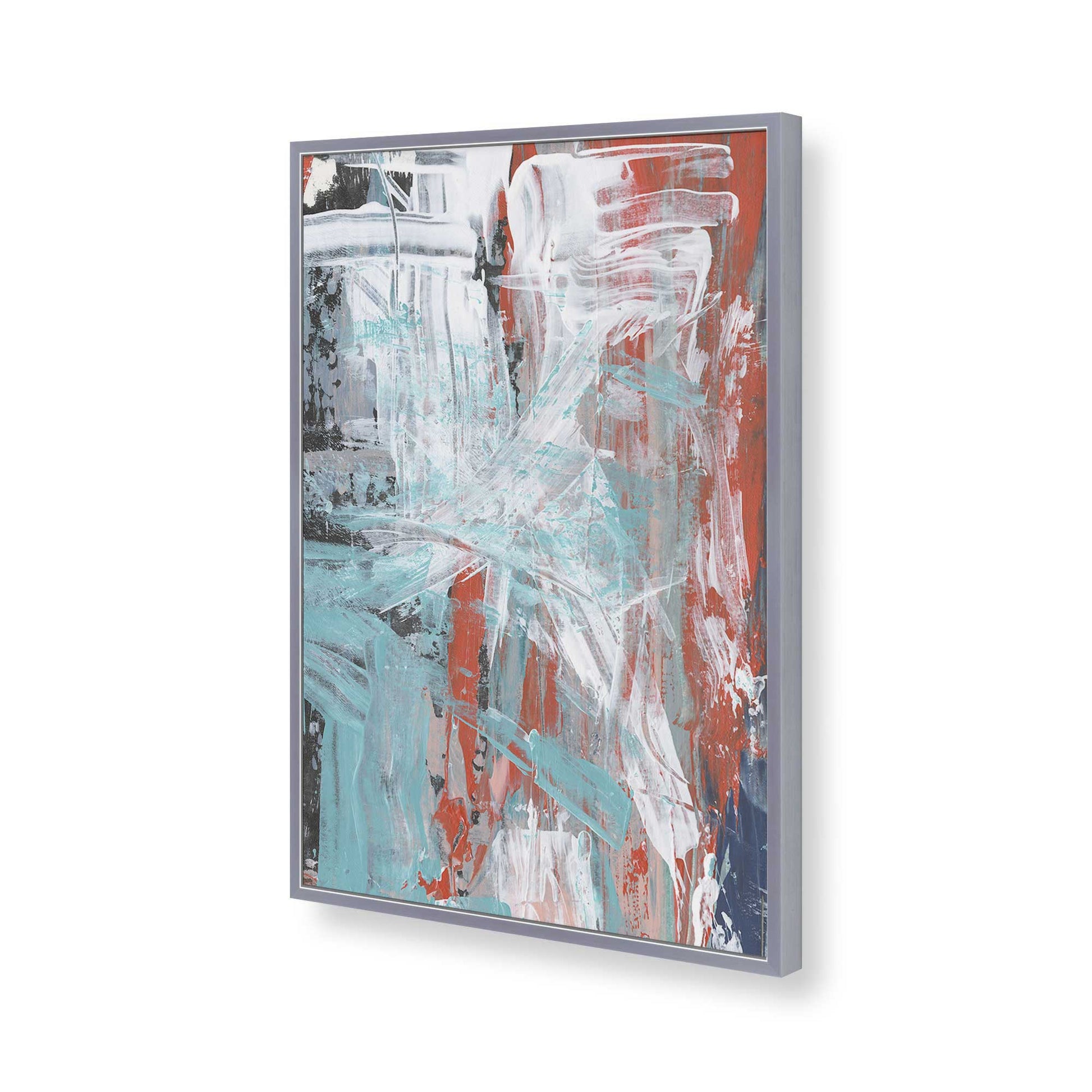 [Color:Polished Chrome], Picture of art in a Polished Chrome frame of the corner