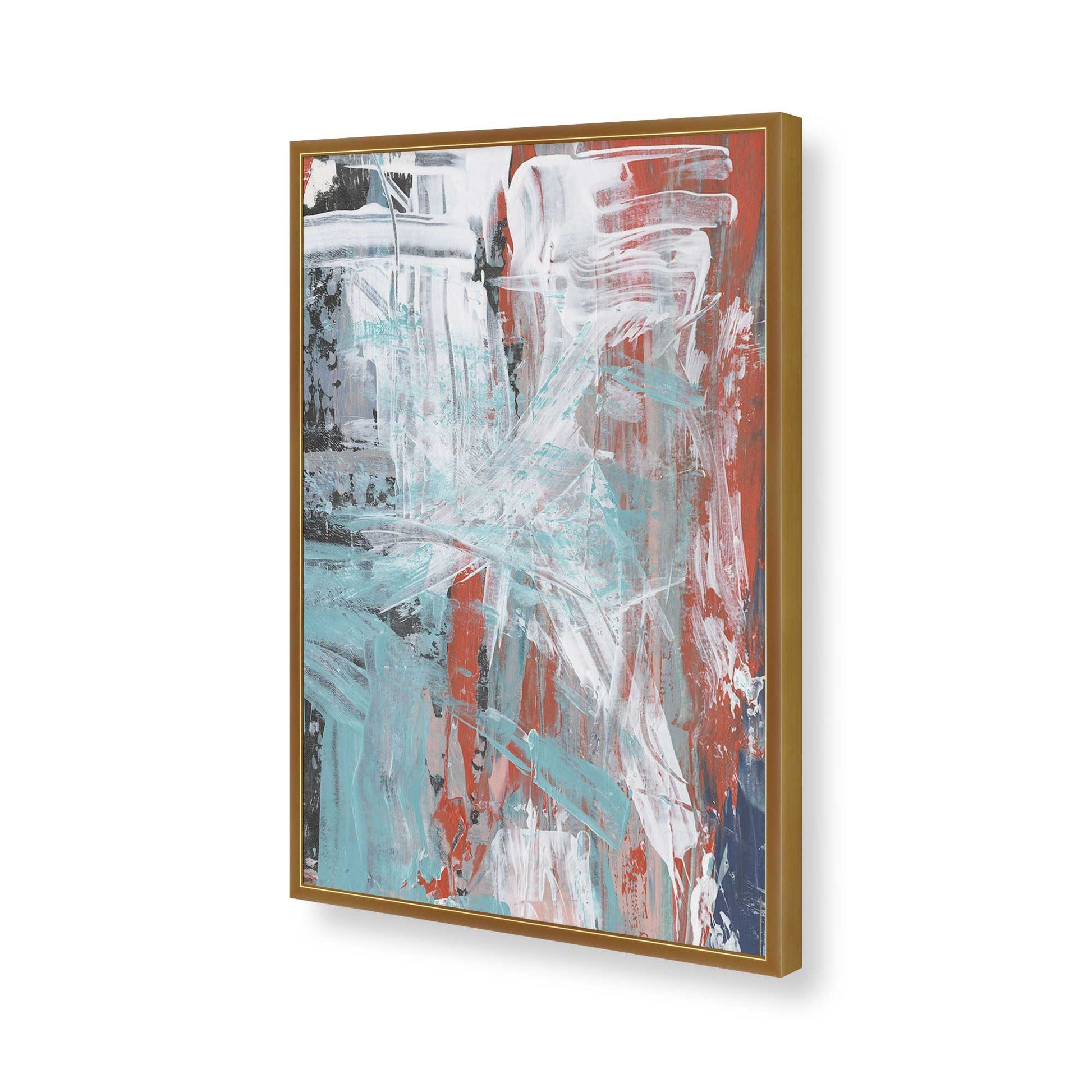 [Color:Polished Gold], Picture of art in a Polished Gold frame of the corner