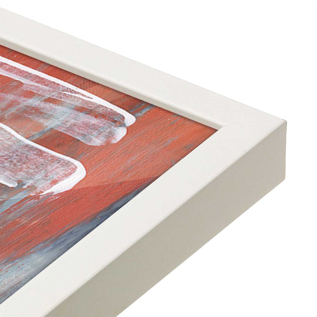 [Color:Opaque White], Picture of art in a Opaque White frame at an angle