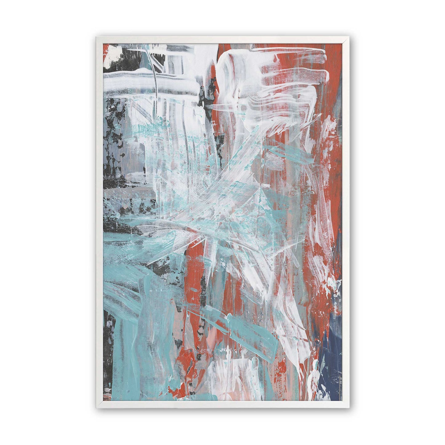 [Color:Opaque White], Picture of art in a Opaque White frame
