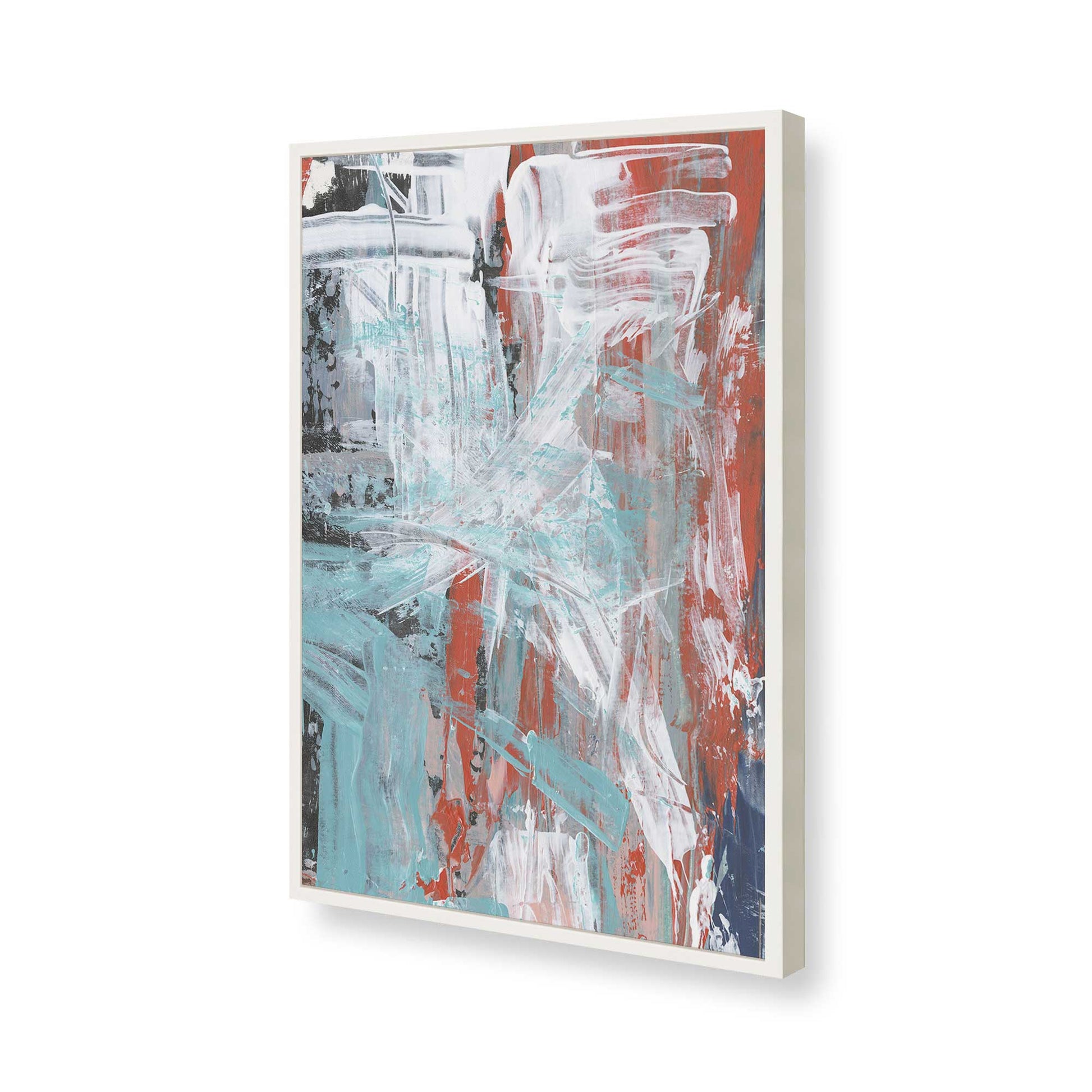 [Color:Opaque White], Picture of art in a Opaque White frame of the corner