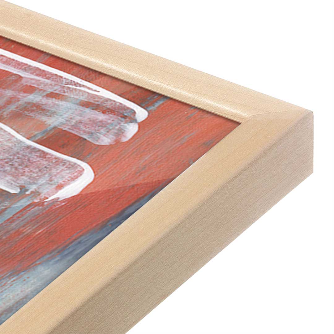 [Color:Raw Maple], Picture of art in a Raw Maple frame at an angle