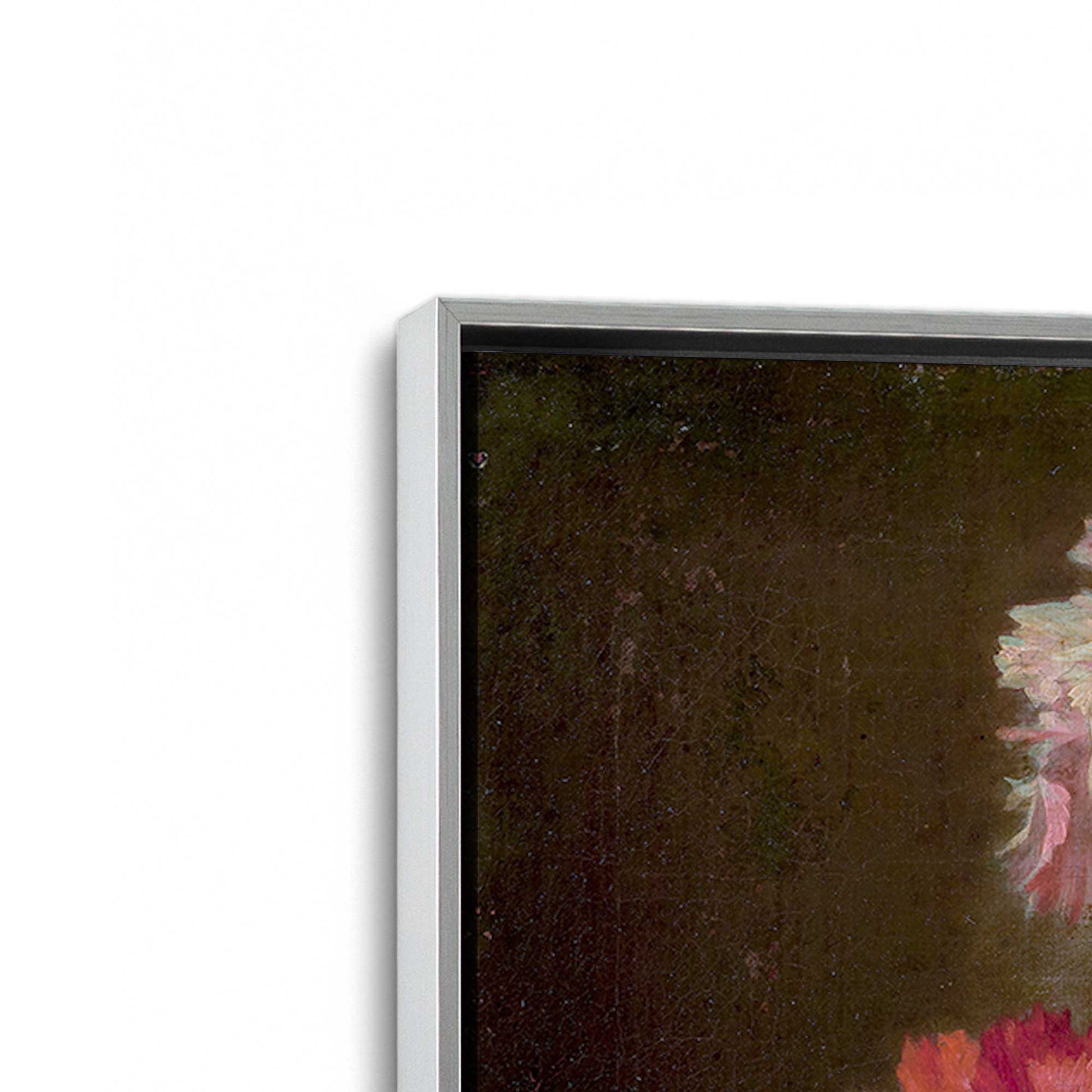 [Color:Polished Chrome], Picture of art in a Polished Chrome frame at an angle