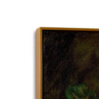 [Color:Polished Gold], Picture of art in a Polished Gold frame at an angle