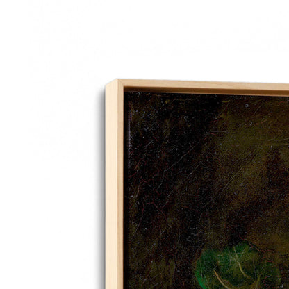 [Color:American Maple], Picture of art in a American Maple frame at an angle