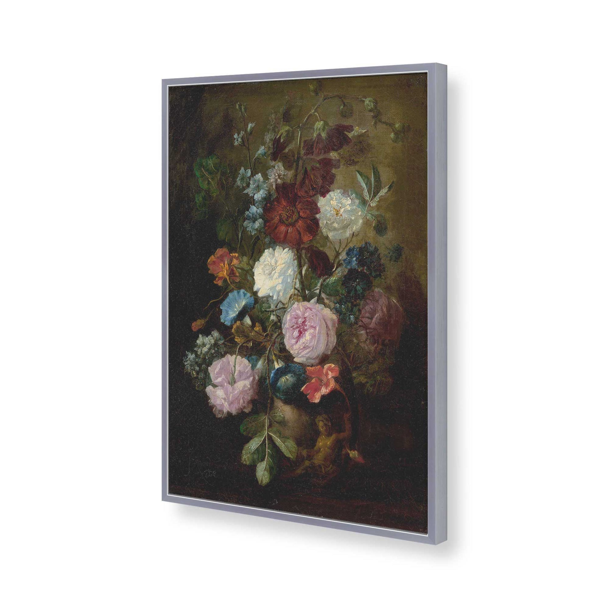 [Color:Polished Chrome], Picture of art in a Polished Chrome frame of the corner