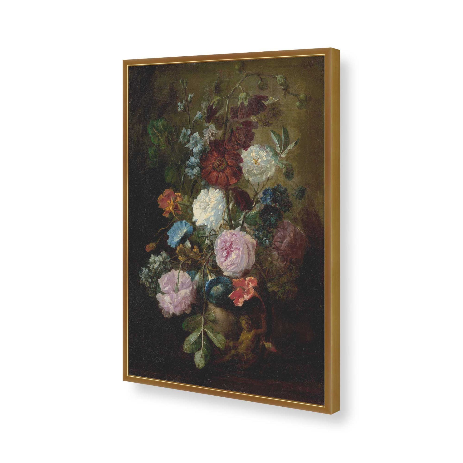 [Color:Polished Gold], Picture of art in a Polished Gold frame of the corner