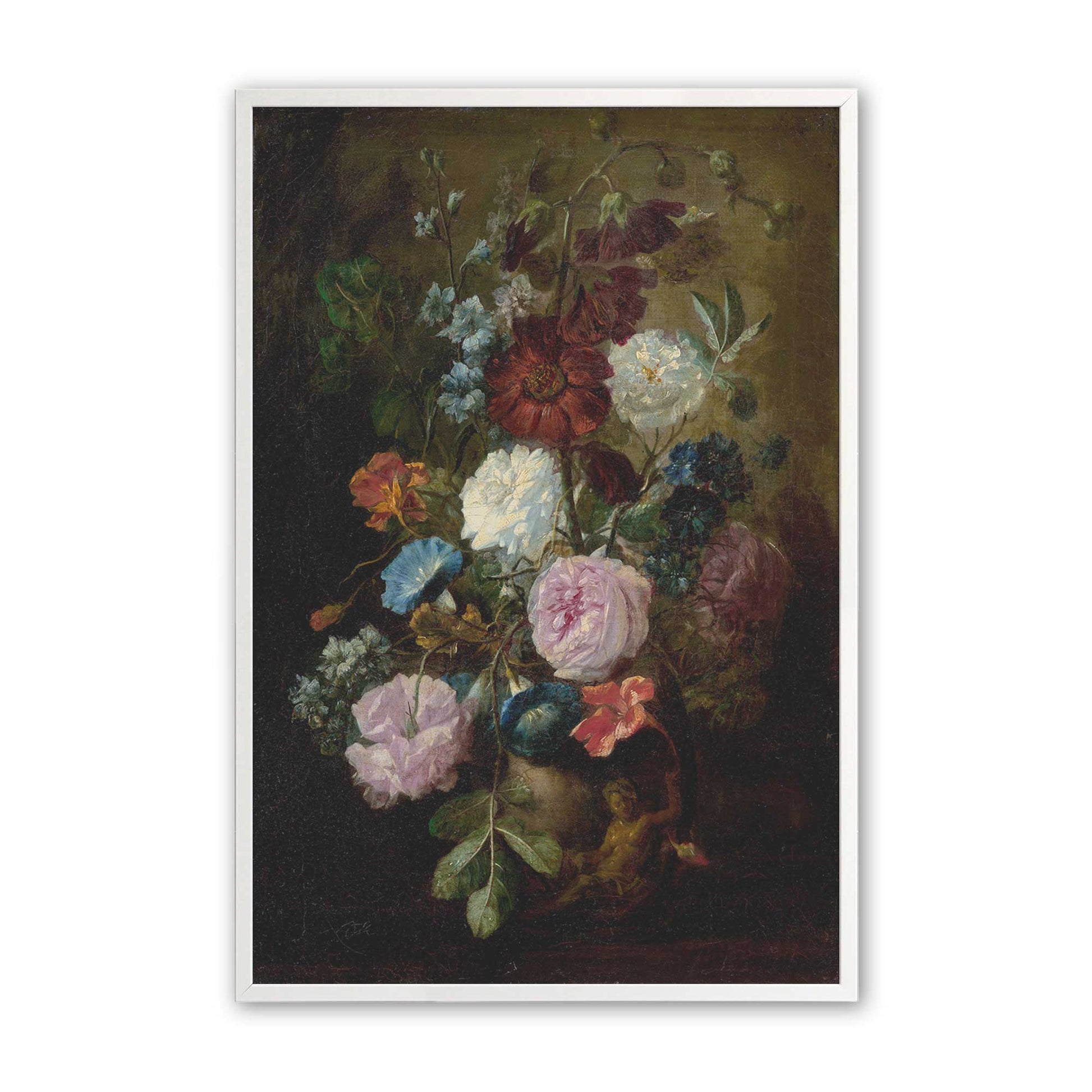 [Color:Opaque White], Picture of art in a Opaque White frame